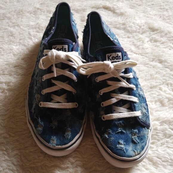 Keds Doubleup Distressed Denim Star sneakers - Picture 8 of 8